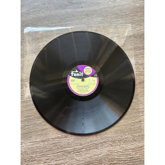 78 RPM Natalino Otto Moulin Rouge & Un Bacio Ancor Vintage Record Fonit 14401-A - Picture 1 of 1